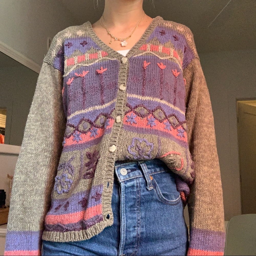 Vintage Patterned Sweater